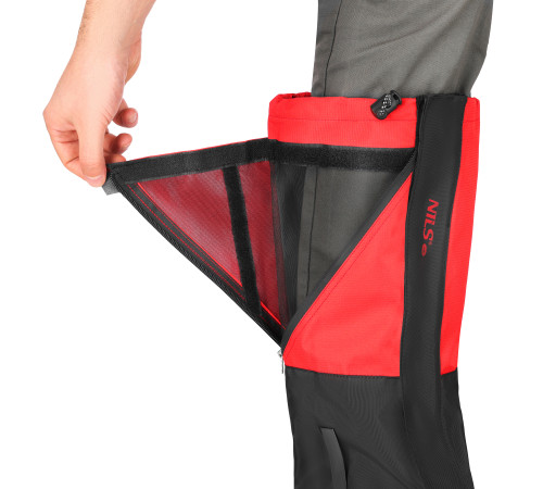 Гамаші туристичні NILS CAMP NC17112, чорно-червоні