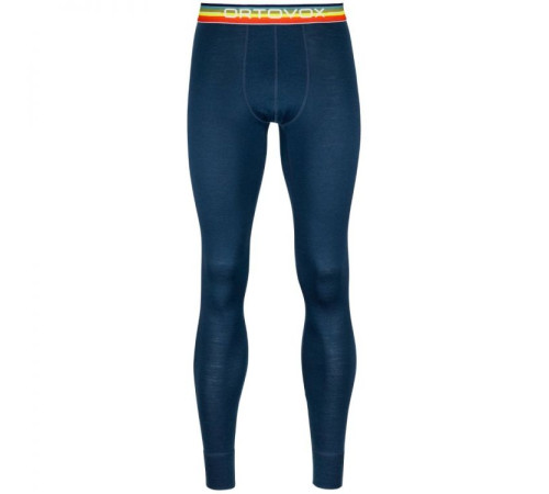 Термоштани ч Ortovox 185 ROCK'N'WOOL LONG PANTS M deep ocean - XL Термоштани ч Ortovox 185 ROCK'N'WOOL LONG PANTS M deep ocean - XL