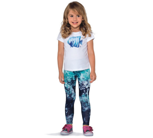 Дитячі легінси BAS BLEU Pati - розмір M (104-110)/синьо-бірюзовий