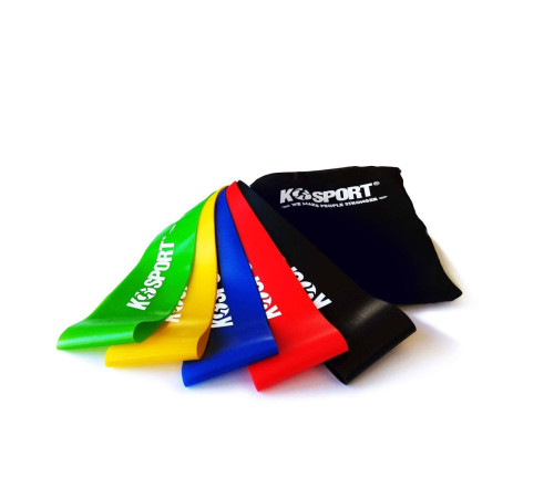 Набір стрічок-еспандерів для вправ K-SPORT Power Band Mini KIT 5 GUMs різнокольорові Набір стрічок-еспандерів для вправ K-SPORT Power Band Mini KIT 5 GUMs різнокольорові