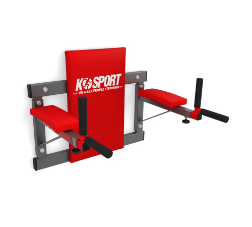 Діп-станція настінна K-Sport KSH004/SK, червона Діп-станція настінна K-Sport KSH004/SK, червона