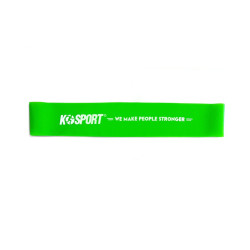 Стрічка-еспандер для вправ K-Sport Power Band Min зелена