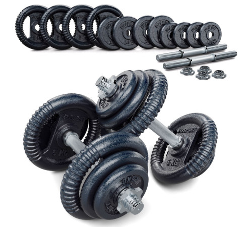 Набір гантелей K-SPORT SHORT 20 кг x 2 - 40 кг Набір гантелей K-SPORT SHORT 20 кг x 2 - 40 кг