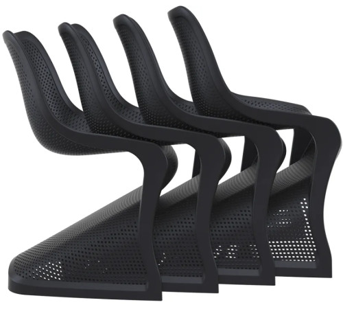 Стілець садовий Siesta BLOOM, чорний