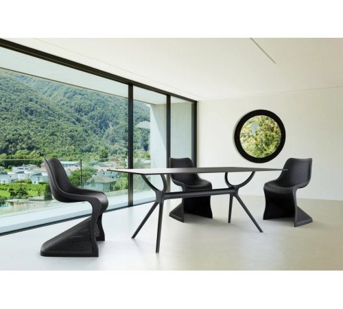 Стілець садовий Siesta BLOOM, чорний