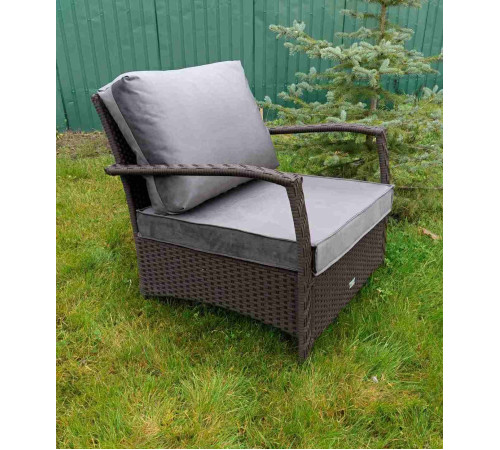 Крісло садове Greengard Крокодил, коричневе