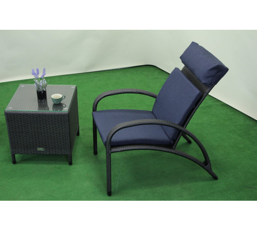 Крісло садове Greengard Пляж, чорне