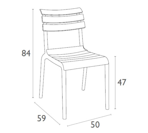 Стілець садовий Siesta Helen, білий