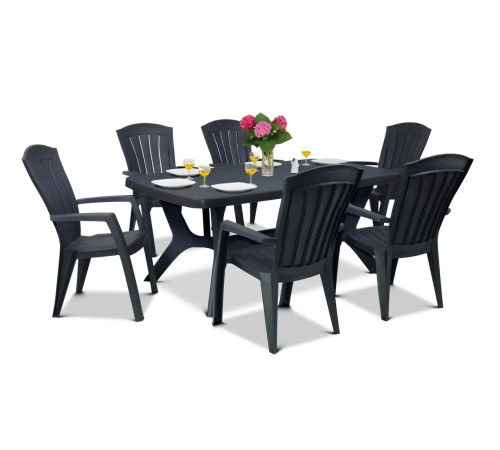 Крісло садове Keter Santorini, графіт