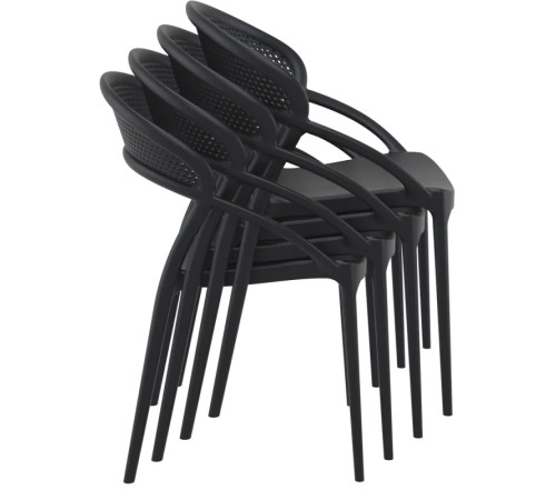 Стілець садовий Siesta Sunset, чорний