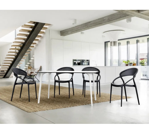 Стілець садовий Siesta Sunset, чорний