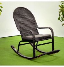 Крісло‑гойдалка Greengard Relax, коричневе