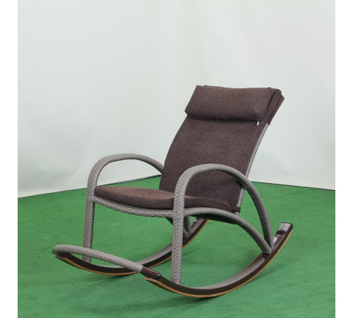 Крісло‑гойдалка Greengard Козак, сіро-коричневе