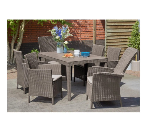 Стіл садовий Keter Girona 160 х 90 см, капучино