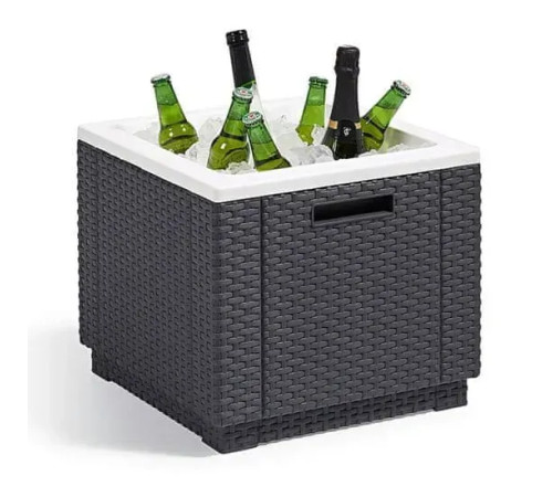 Стіл-холодильник Keter Ice Cube 42 х 42 см, сірий