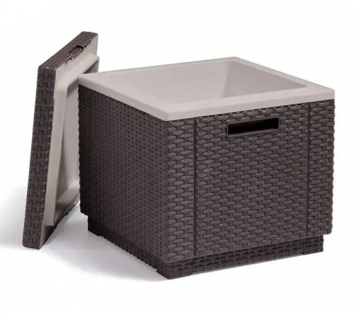 Стіл-холодильник Keter Ice Cube 42 х 42 см, коричневий