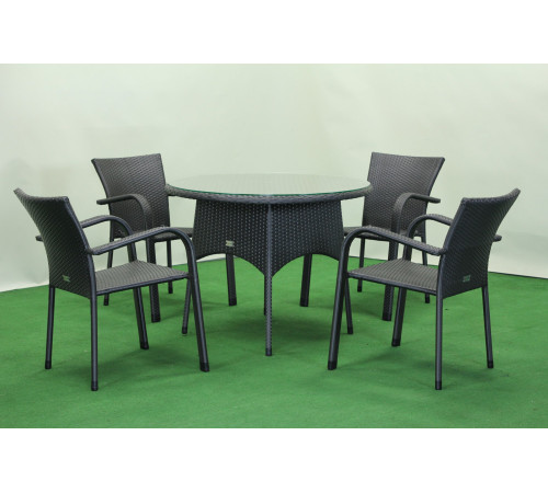 Стіл садовий Greengard Балеар Ст-6.100-2, чорний