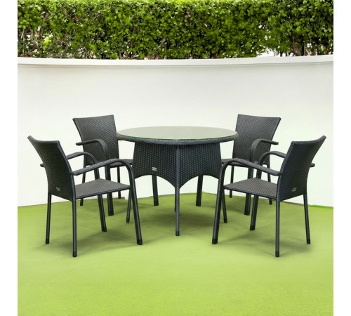 Стіл садовий Greengard Балеар Ст-6.100-2, чорний