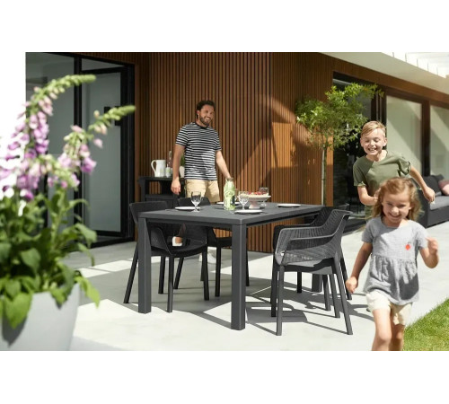 Стіл садовий Keter Julie 147 х 90 см, графіт