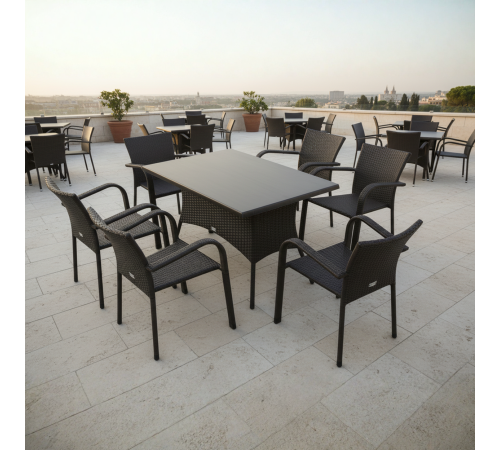 Стіл садовий Greengard Сієста 120 Ст-7.120, коричневий