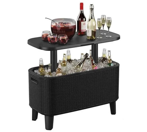 Стіл-холодильник Keter Bevy Bar, графіт