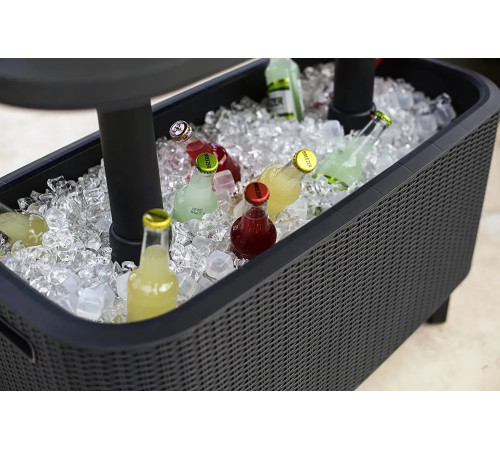 Стіл-холодильник Keter Bevy Bar, графіт