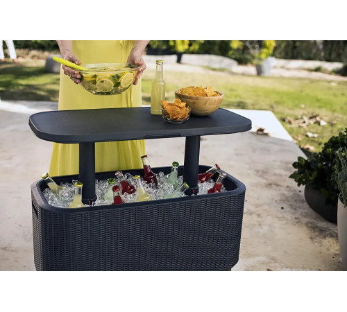 Стіл-холодильник Keter Bevy Bar, коричневий