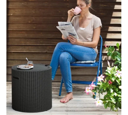 Стіл-холодильник Keter Cool Stool, графіт