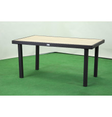 Стіл садовий Greengard Брістоль Ст-160.92, бежево-чорний