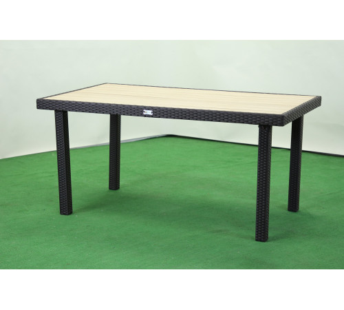 Стіл садовий Greengard Брістоль Ст-160.92, бежево-чорний