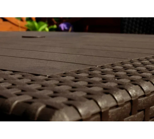 Стіл садовий Keter Melody Quartet 95 x 95 см, коричневий