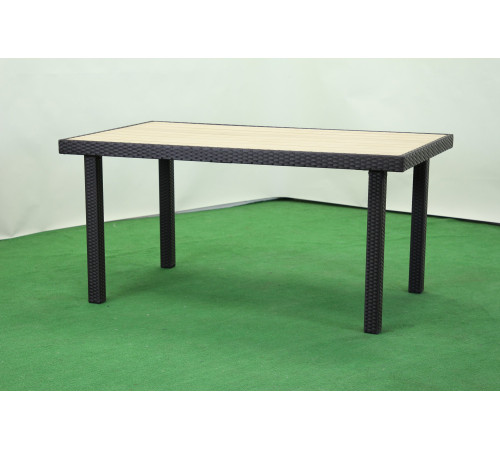 Стіл садовий Greengard Брістоль Ст-180.92, бежево-чорний