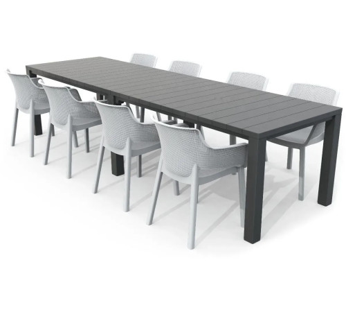 Стіл садовий подвійний Keter Julie Double 295 х 90 см, капучино