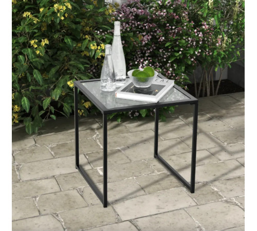 Стіл садовий Costway Trotten 43х46 см, чорний