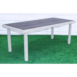 Стіл садовий Greengard Верона Ст-10.200.92, біло-сірий