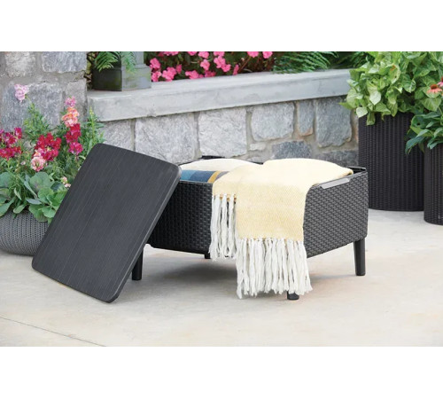 Стіл-скриня Keter Salemo 76 х 56 см, графіт