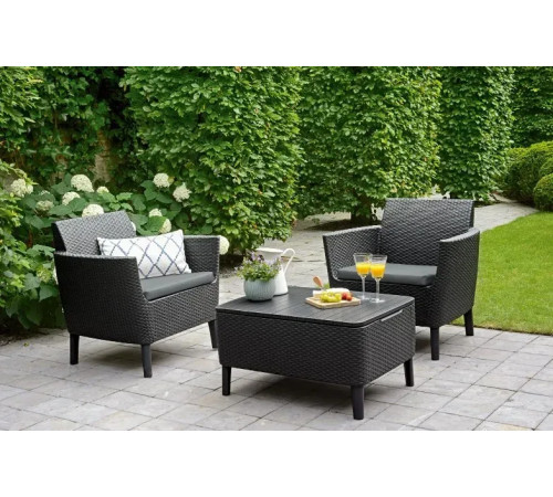 Стіл-скриня Keter Salemo 76 х 56 см, графіт