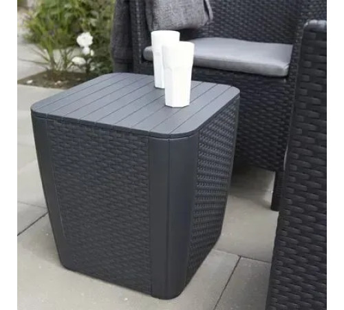 Стіл-скриня Keter Luzon 39 х 39 см, графіт