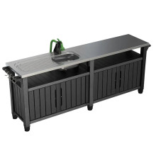 Стіл для  барбекю Keter Unity Chef 415 л, графіт