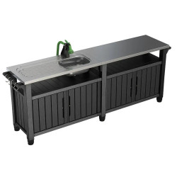 Стіл для  барбекю Keter Unity Chef 415 л, графіт
