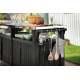 Стіл для барбекю Keter Unity Chef 415 л, графіт