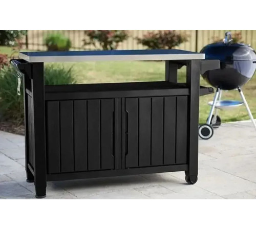 Стіл для барбекю Keter Unity XL 207 л, графіт