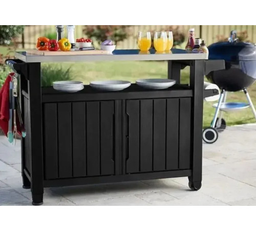 Стіл для барбекю Keter Unity XL 207 л, графіт