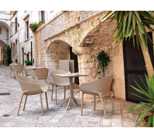 Стіл садовий розкладний Siesta Sky 60, бежевий