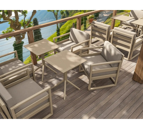 Стіл садовий розкладний Siesta Sky 60, бежевий