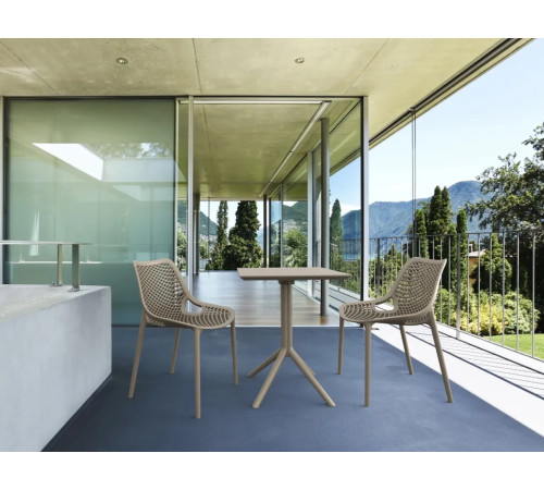 Стіл садовий розкладний Siesta Sky 60, бежевий