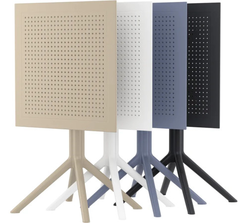 Стіл садовий розкладний Siesta Sky 60, білий