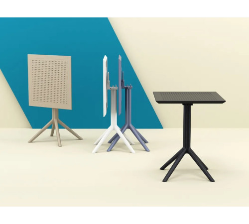 Стіл садовий розкладний Siesta Sky 60, білий