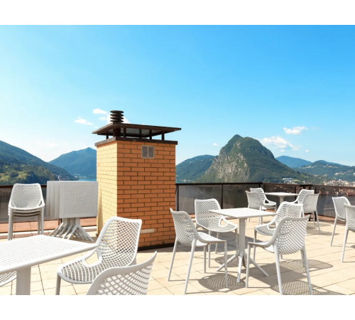 Стіл садовий розкладний Siesta Sky 60, білий