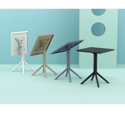 Стіл садовий розкладний Siesta Sky 60, білий